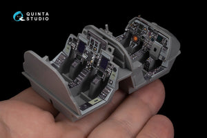 Intérieur imprimé en 3D et coloré sur papier décalcomanie (Kinetic) Quinta Studio QD48270 EA-6B Prowler (ICAP II) 1/48 – Bild 12