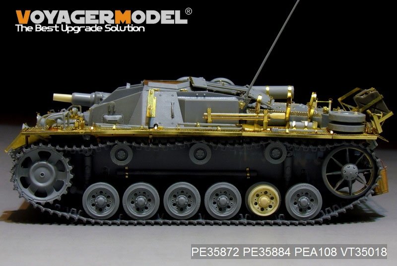 Maquette Voyager PE35872 StuG.III Ausf.C/D allemand de la Seconde Guerre mondiale, troupes africaines, modèle de base pour DRAGON au 1/35 – image 5