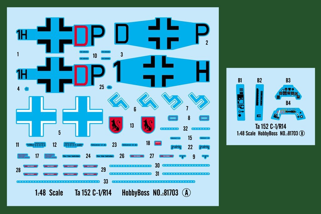 Hobby Boss 81703 Ta 152 C-1/R14 1/48 – immagine 4