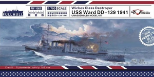 Maquette FlyHawk FH1106S Destroyer de classe Wickes USS Ward DD-139 Édition limitée 1/700