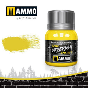 Ammo of Mig 0624 DRYBRUSH Jaune délavé 40ml