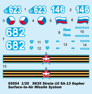 Trumpeter 05554 9K35 Strela-10 SA-13 Gopher Système de missiles sol-air 1/35 – immagine 3