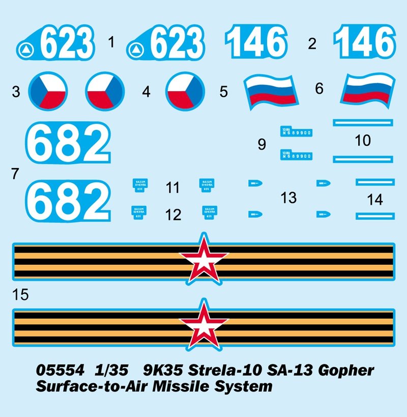 Trumpeter 05554 9K35 Strela-10 SA-13 Gopher Système de missiles sol-air 1/35 – immagine 3