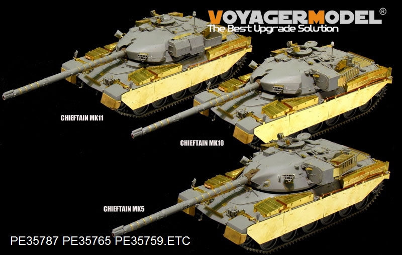 Maquette Voyager PE35765 Char de combat principal britannique Chieftain Mk.10 (modèle de base) pour TAKOM 2028, échelle 1/35 – immagine 3