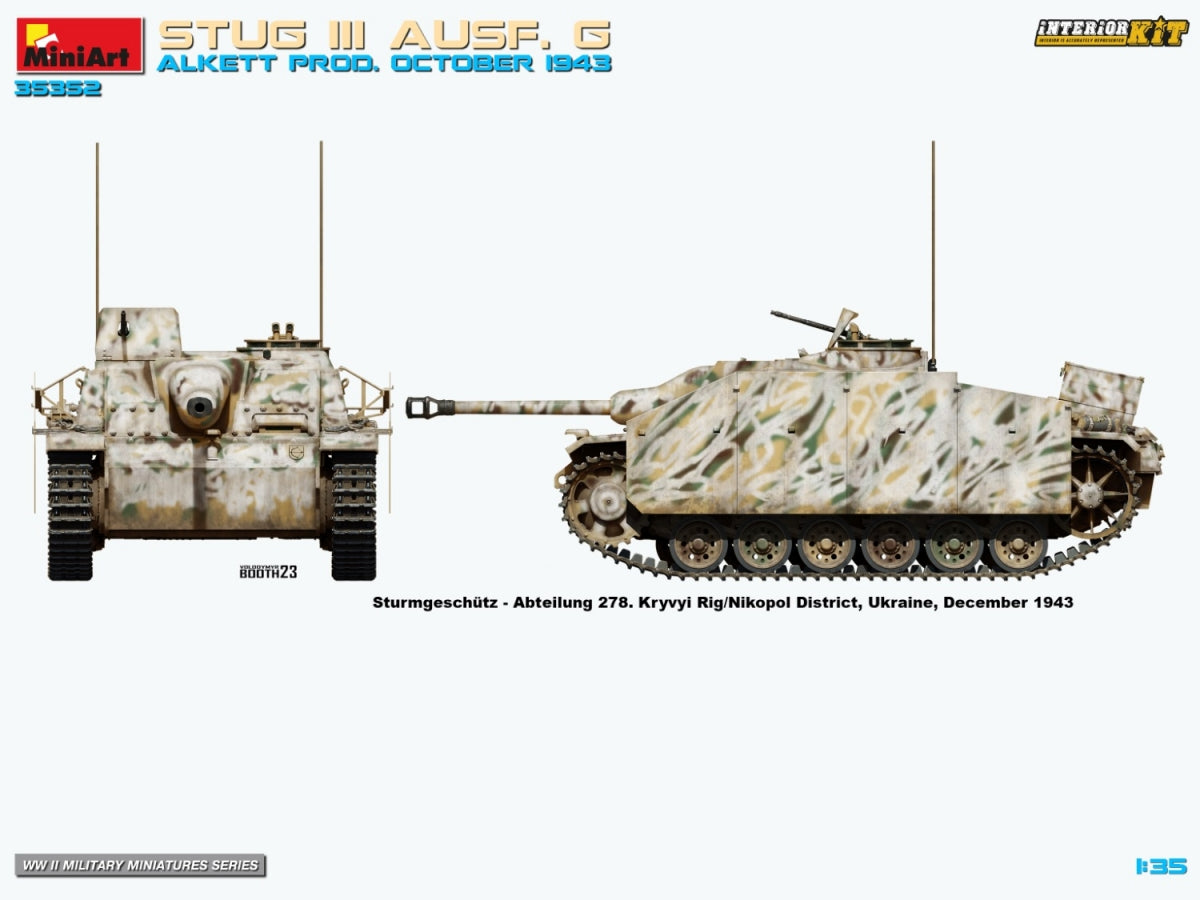 MiniArt 35352 STUG III AUSF. G ALKETT PROD. KIT INTÉRIEUR OCTOBRE 1943 1/35 – Bild 14