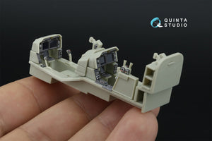 Intérieur imprimé en 3D et coloré sur papier décalcomanie Quinta Studio QDS-48535 AH-1Z Zulu Cobra/Viper (KittyHawk) (petite version) 1/48 – immagine 5