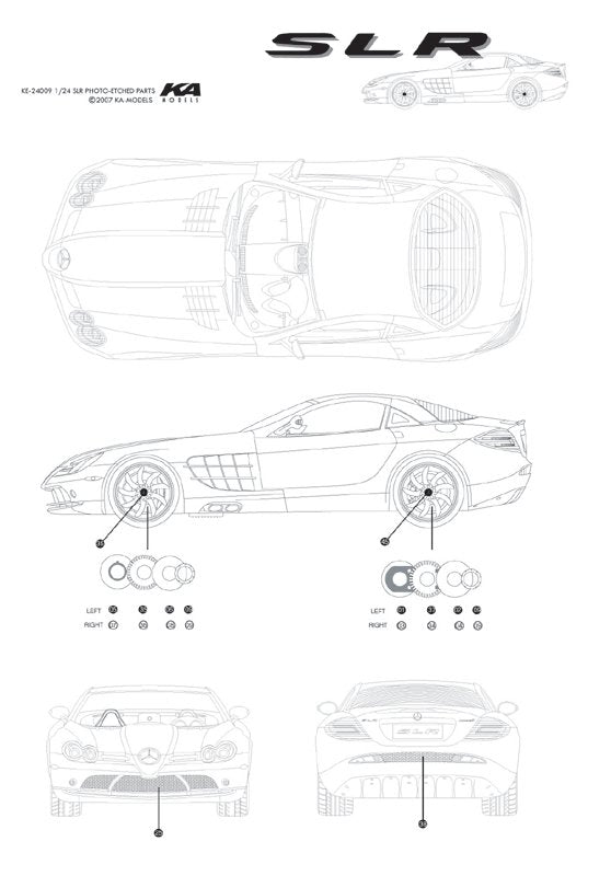 KA Models KE-24009 Mercedes SLR Détail en photodécoupe 1/24 – Bild 3