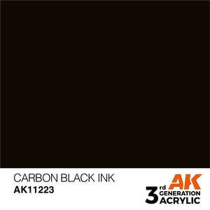 AK Interactive AK11223 NOIR CARBONE – ENCRE 17 ml