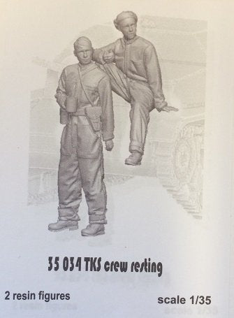 Glowel Miniatures 35034 Équipage TKS au repos 1/35