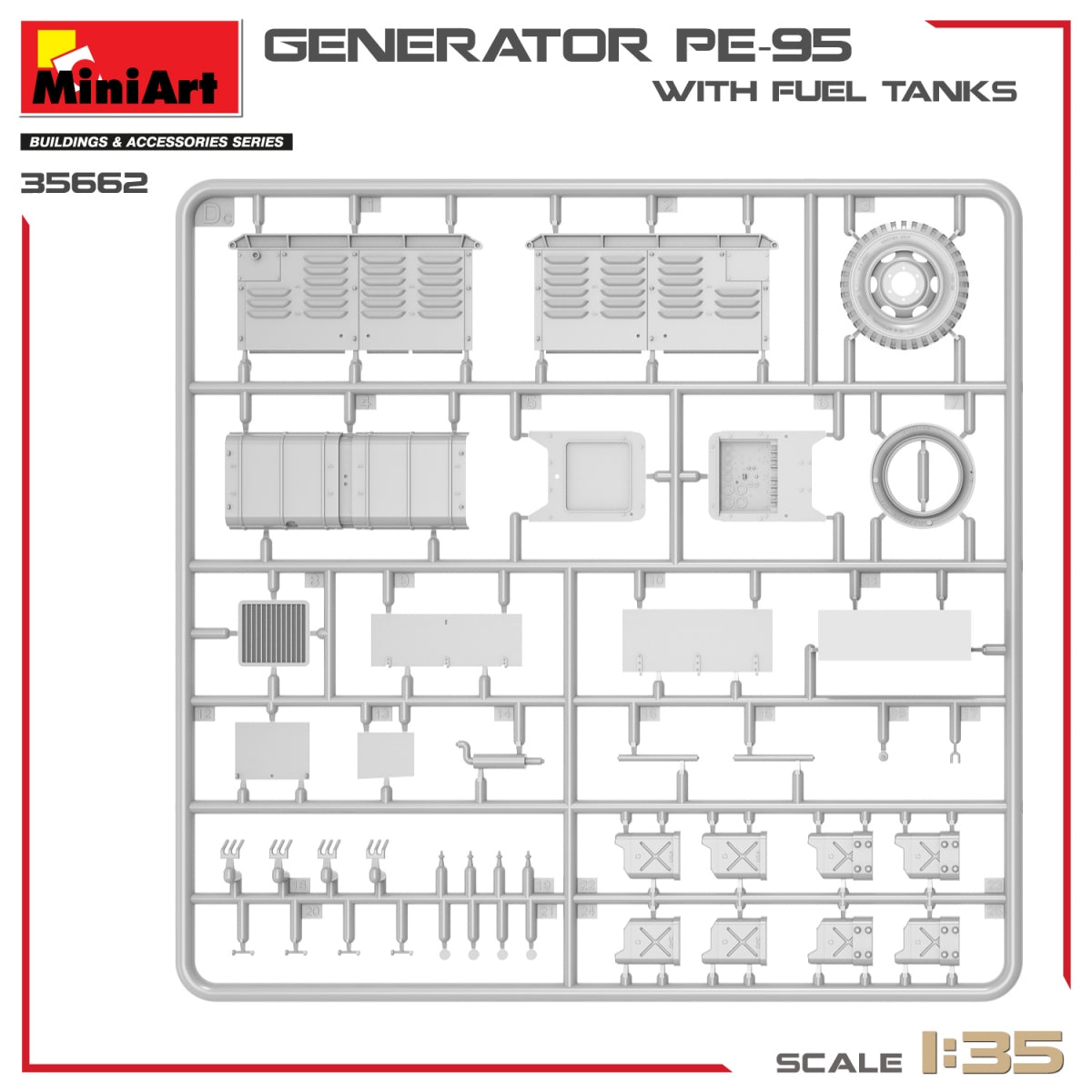 MiniArt 35662 Générateur PE-95 avec réservoirs de carburant 1/35 – Bild 5