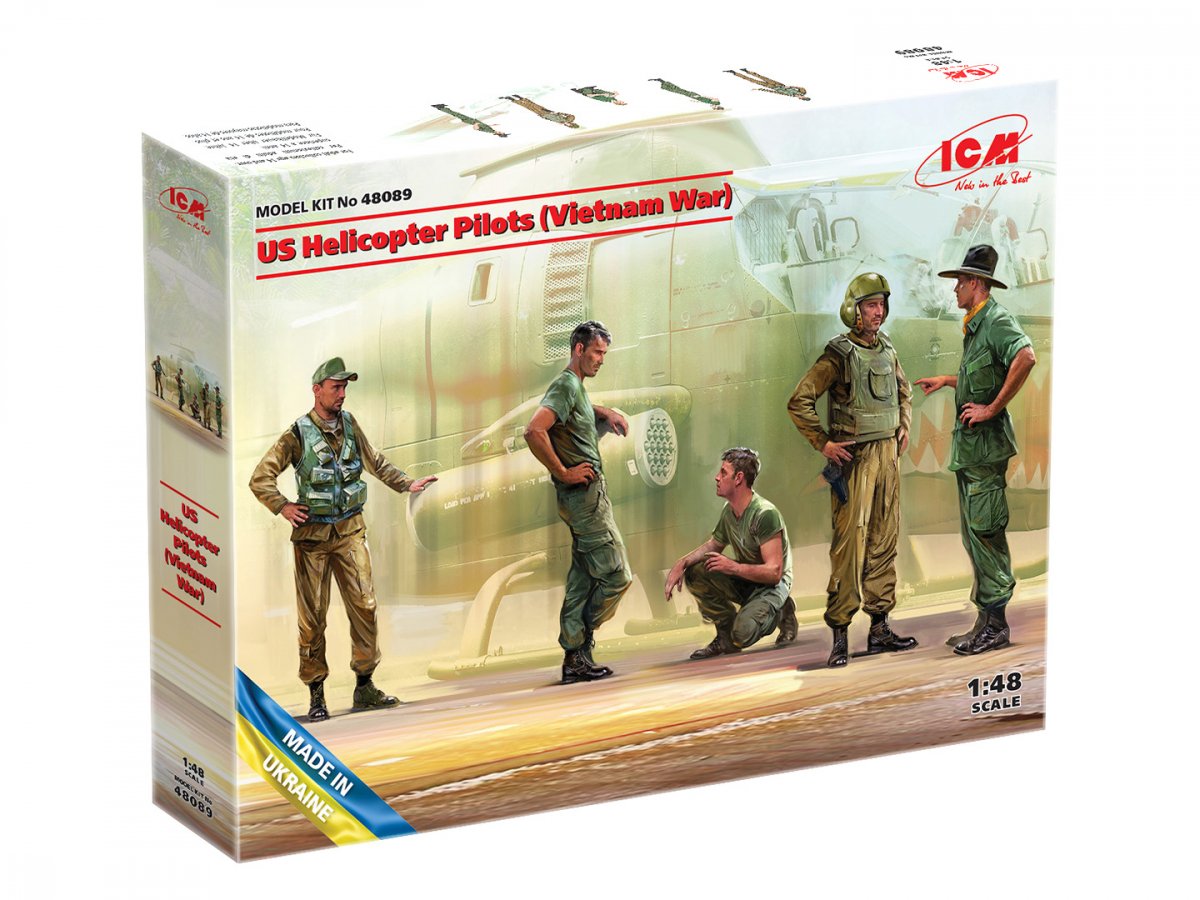 ICM 48089 Pilotes d&amp;#39;hélicoptères américains (guerre du Vietnam) 1/48  – Bild 2