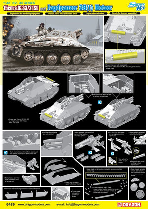 Dragon 6489 15cm s.IG.33/2(Sf) sur Jagdpanzer 38(t) Hetzer 1/35 – image 2