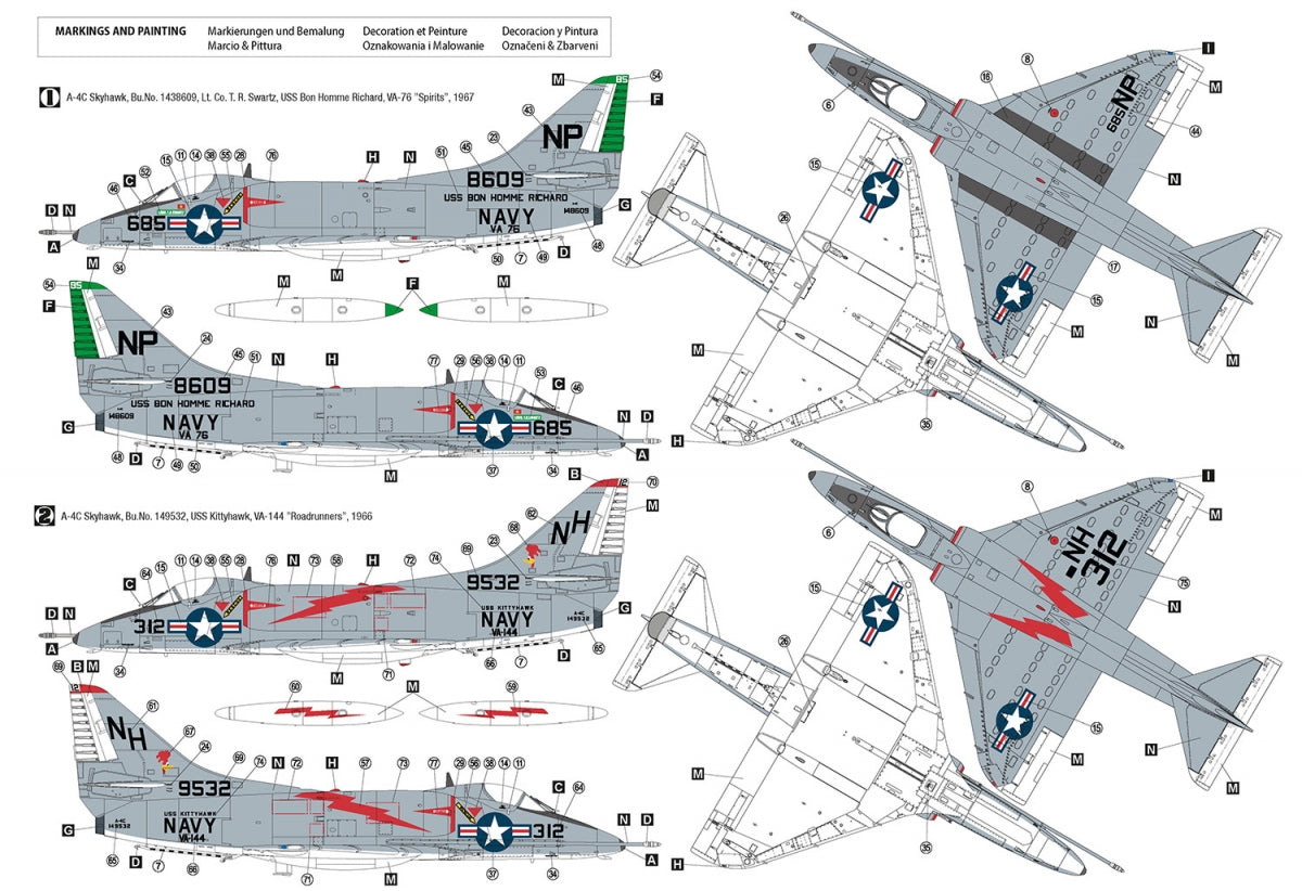 Hobby 2000 48032 Douglas A-4C Skyhawk ( HASEGAWA + CARTOGRAF + MASKI ) 1/48 – zdjęcie 2