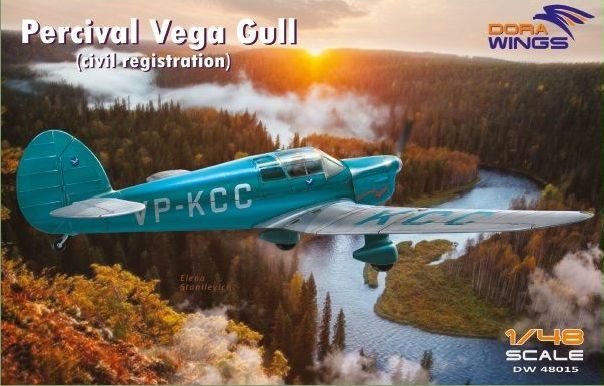 Dora Wings 48015 Percival Vega Gull (immatriculation civile) 1/48