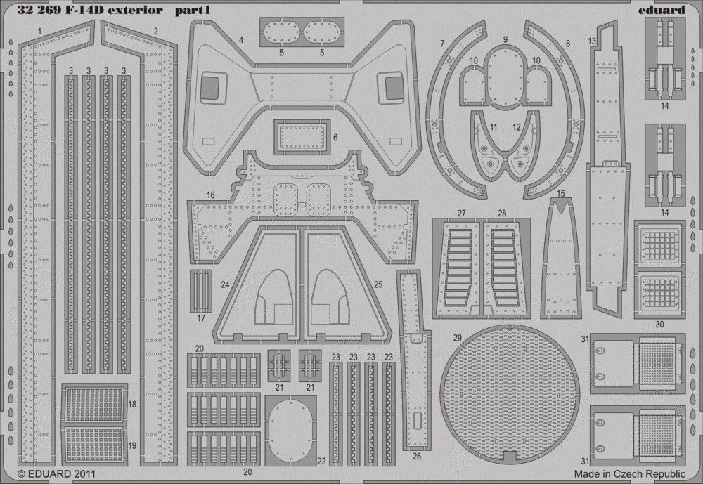 Eduard 32269 F-14D extérieur TRUMPETER (1/32)