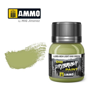 Ammo of Mig 0634 DRYBRUSH Vert kaki clair 40ml