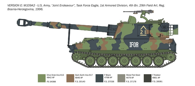 Italeri 6589 M109 A2/A3/G 1/35 – immagine 6