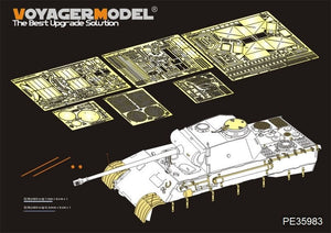 Maquette Voyager PE35983 Char Panther D allemand de la Seconde Guerre mondiale, version tardive de base, pour TAKOM 2104, échelle 1/35