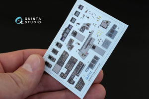 Intérieur imprimé en 3D et coloré sur papier décalcomanie Quinta Studio QD48052 F-15E (pour maquette Revell) 1/48  – immagine 3