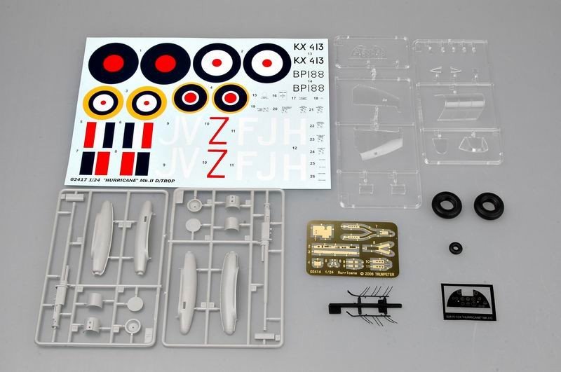 Trumpeter 02417 Hurricane Mk II D/Trop 1/24 – immagine 8