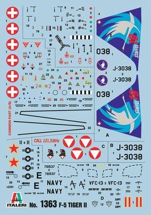 Italeri 1363 F-5E/N Tiger II 1/72 – image 3