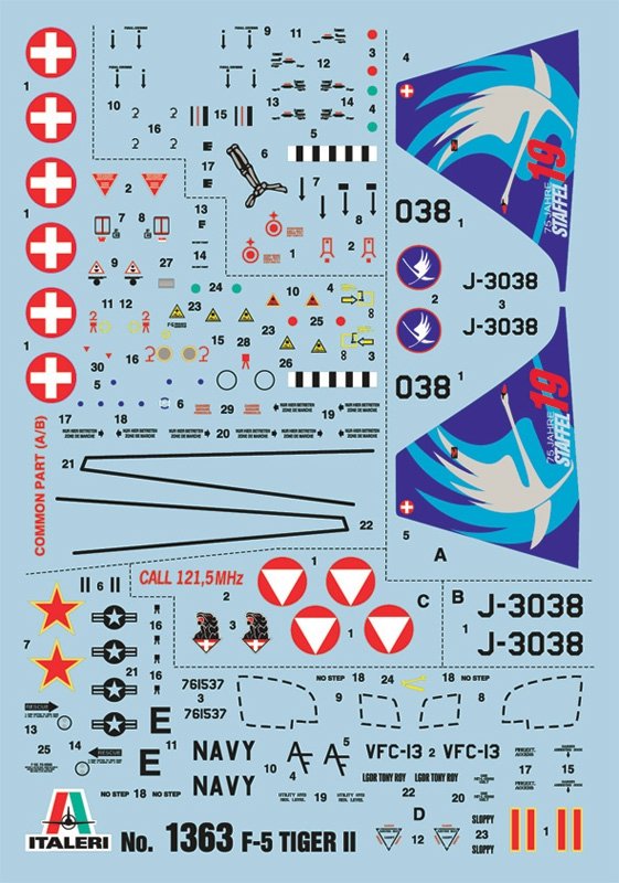 Italeri 1363 F-5E/N Tiger II 1/72 – image 3