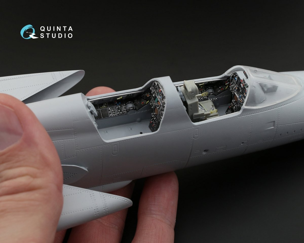 Intérieur imprimé en 3D et coloré sur papier décalcomanie Quinta Studio QD48073 F-105G (pour kit HobbyBoss) 1/48 – image 9