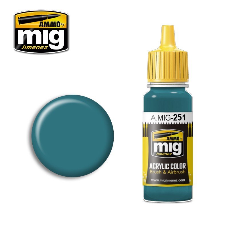 MUNITIONS de Mig Jimenez 0251 BLEU RUSSE AMT-7 17ml
