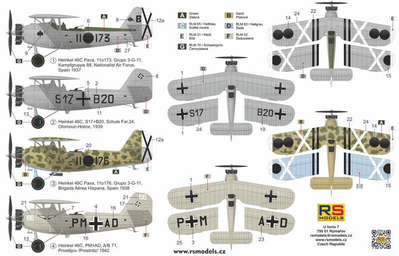 Modèles RS 92286 Heinkel He-46C 1/72 – Bild 2