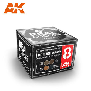 AK Interactive RCS008 Coffret de véhicules de l&amp;#39;armée britannique du début et du milieu de la Seconde Guerre mondiale (4 x 10 ml)