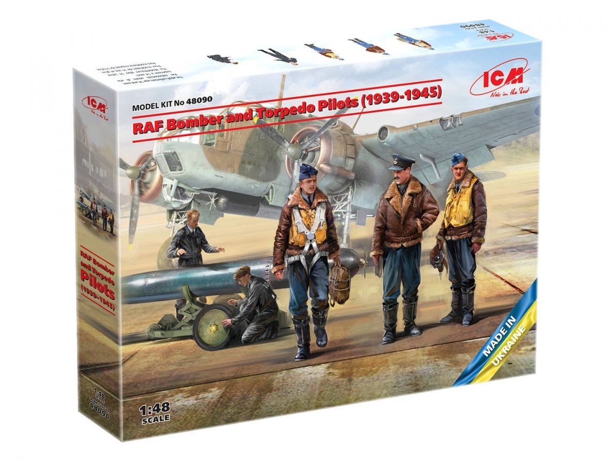 ICM 48090 Pilotes de bombardiers et de torpilleurs de la RAF 1939-1945 1/48  – image 2