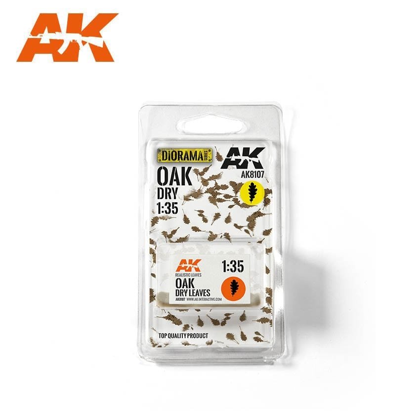 Feuilles de chêne sèches AK Interactive AK8107 (QUALITÉ SUPÉRIEURE) 1/35