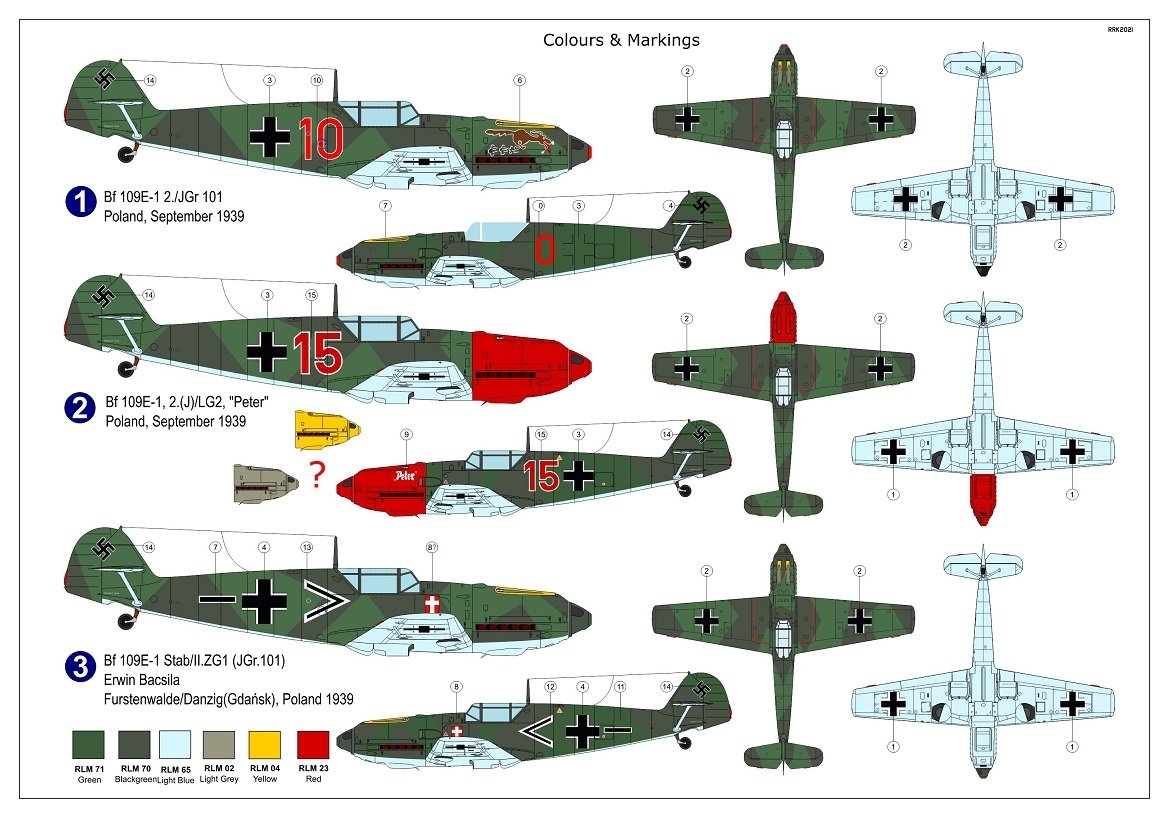 Maquette AZ7801 Bf 109E-1 « Campagne de Pologne » au 1/72 – immagine 2