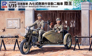 Moto Rikuo Type 97 IJA Pit-Road G50 avec figurine 1/35