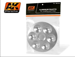 Palette de peinture en aluminium AK612 d&amp;#39;AK Interactive, 6 puits