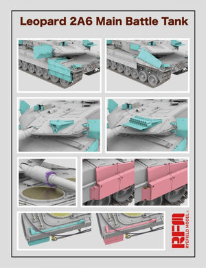 Maquette Rye Field 5065, char de combat principal Leopard 2A6, échelle 1/35 – imagen 4
