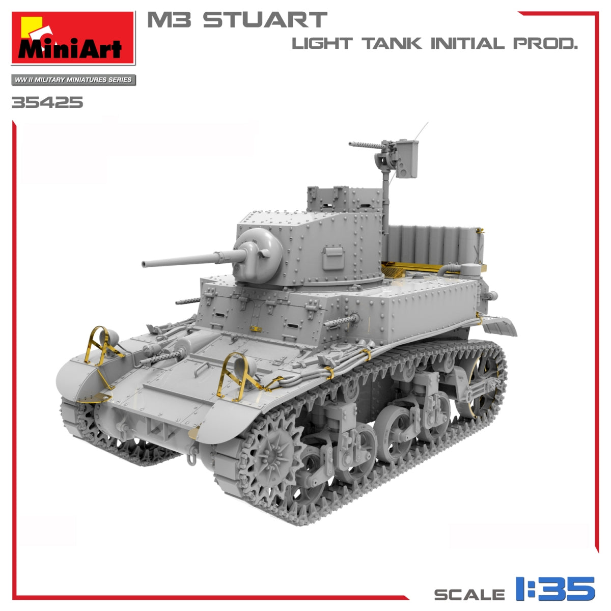MiniArt 35425 M3 STUART CHAR LÉGER, PRODUCTION INITIALE 1/35 – imagen 4