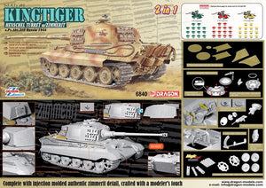 Dragon 6840 Sd.Kfz.182 Kingtiger Henschel Production avec Zimmerit s.Pz.Abt.505 Russie 1944 1/35 – image 4