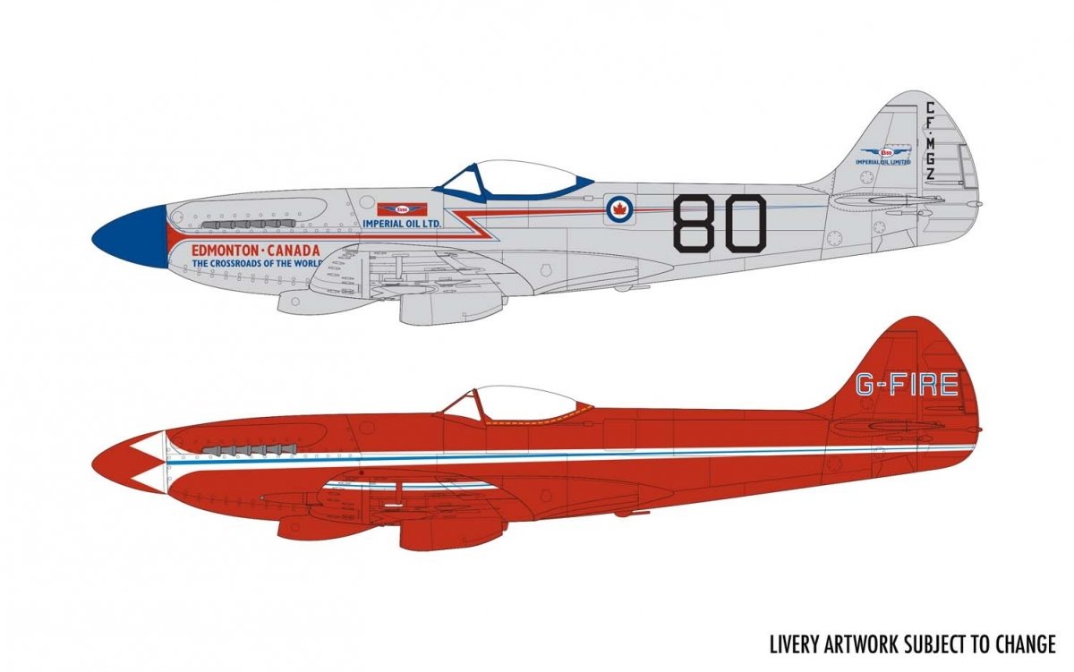 Airfix 05139 Supermarine Spitfire MkXIV Décorations civiles 1/48 – Bild 3