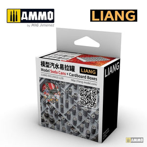 Liang 0412 Modèle imprimé en 3D Canettes de soda + Boîtes en carton Années 2000-2020 1/35