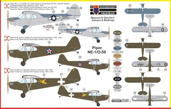 Kovozavody Prostejov KPM0044 Piper NE-1/O-59 Militaire 1/72 – image 2
