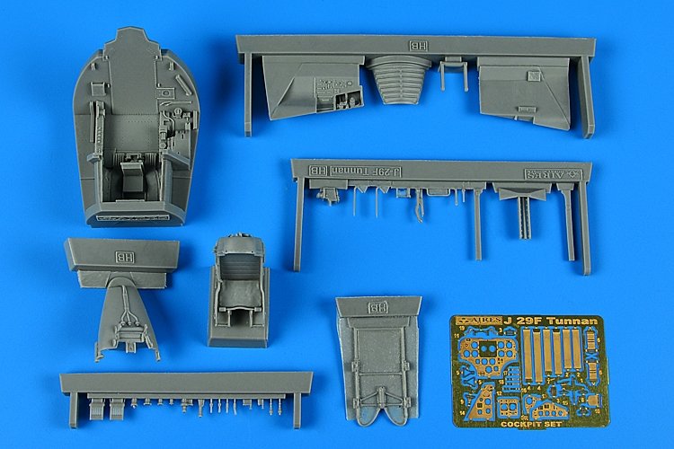 Ensemble cockpit Aires 4880 SAAB J 29F Tunnan pour maquette Hobby Boss au 1/48