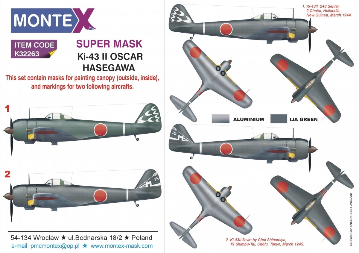 Montex K32263 Ki-43II OSCAR 1/32