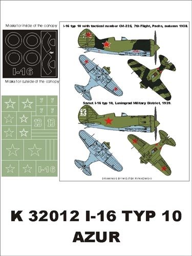 Montex K32012 Polikarpov I-16 (URSS) 1/32