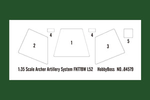 Hobby Boss 84579 Système d&amp;#39;artillerie Archer FH77BW L52 1/35 – immagine 3