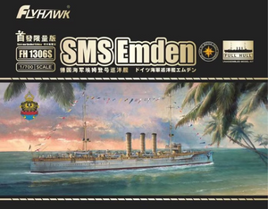 Maquette FlyHawk FH1306S SMS Emden Édition Deluxe 1/700