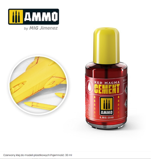 Munitions de ciment MAGMA ROUGE Mig 2046 30 ml