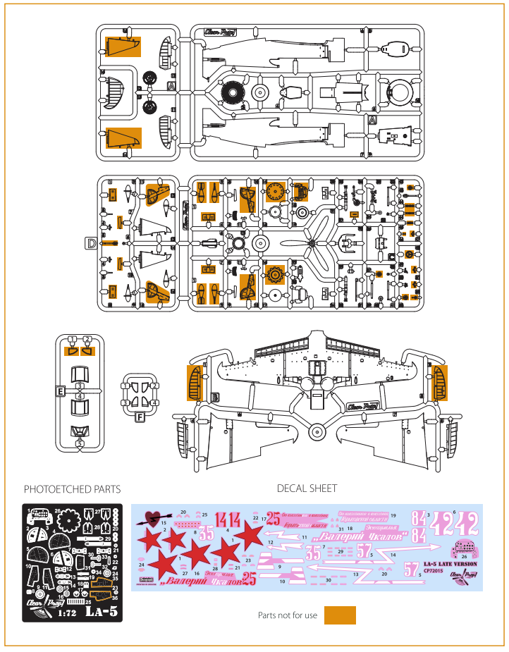 Hélice transparente ! Kit avancé CP72015 La-5 version tardive 1/72 – immagine 5
