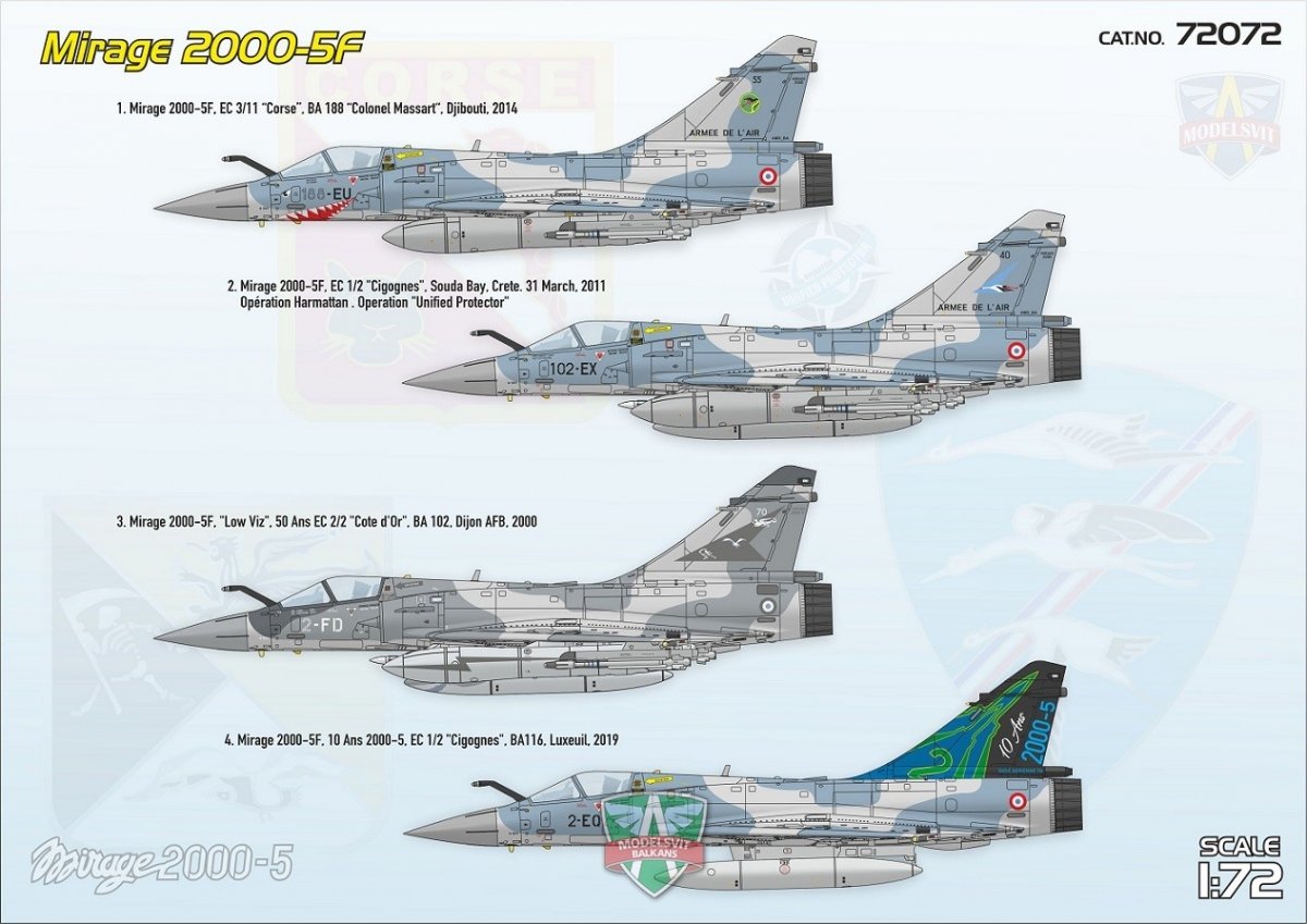 Modelsvit 72072 Mirage 2000-5F 1/72 – image 2