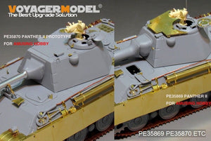 Plan de conception de base du prototype de Panther II allemand de la Seconde Guerre mondiale, modèle Voyager PE35870, pour AMUSING HOBBY, échelle 1/35 – imagen 2